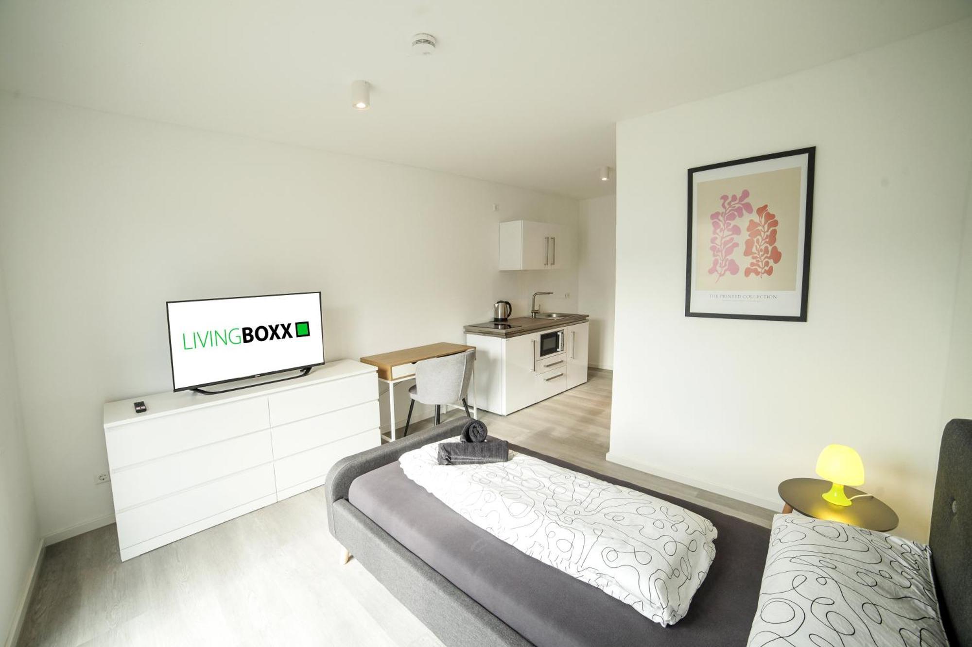 Livingboxx Karlsruhe - Messe I Neuwertige Apartments Mit Kueche راينشتيتن المظهر الخارجي الصورة